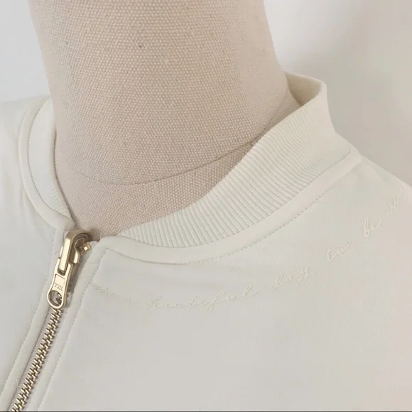 Gymshark x Whitney Simmons Reversible Oversized Jacket Coat White Sherpa Size XS - Picture 5 of 9